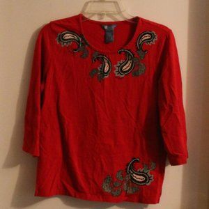 Koret Petite Red Shirt
